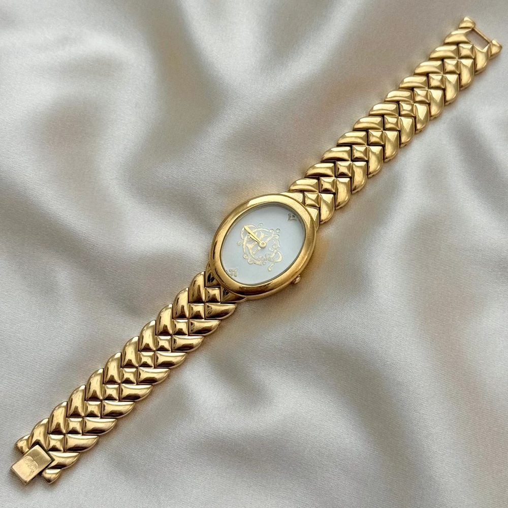 AUTHENTIC RARE VINTAGE DIOR GOLD WATCH - Picture 3 of 7
